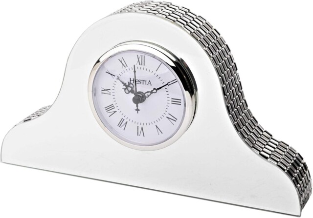 Hestia Glass Mirror Napoleon Mantel Clock - He887