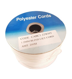 Roman Blind Cord 200m Strong White 1.2mm Diameter String For Blinds