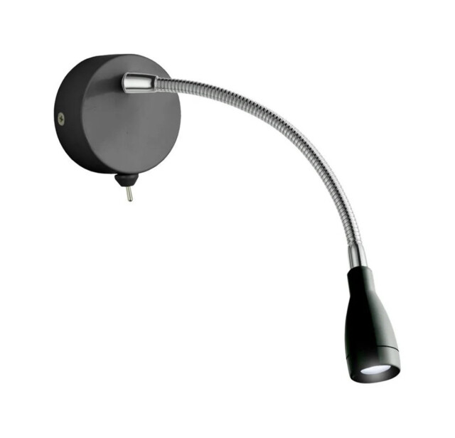 Wall Light Black Flexy Led Flex Spot Searchlight 9917bk