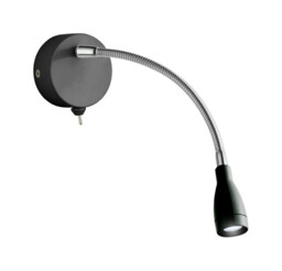 Wall Light Black Flexy Led Flex Spot Searchlight 9917bk