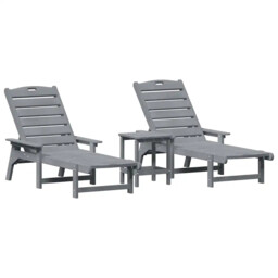 Sun Lounger Reclining Polyethylene Outdoor Garden Seating Modern Chair
