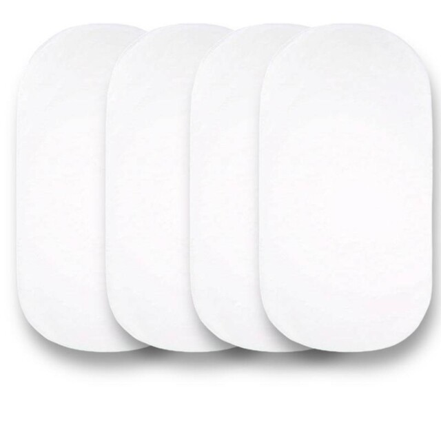 4 X Moses Basket Fitted Sheets - 100% Cotton 4 Count (pack Of 1),