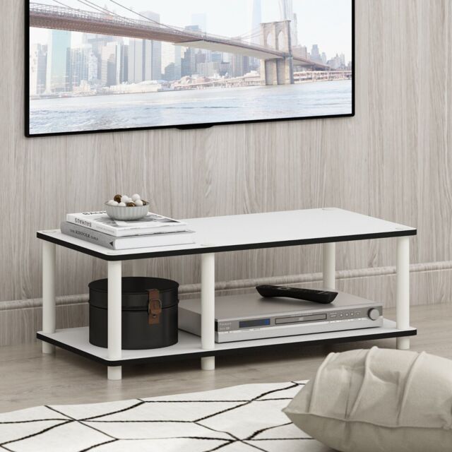 Furinno Just Tv Stand, No Tools Mid Entertainment Center, Tv Console,