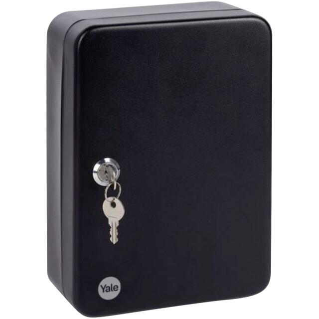 Yale - Key Cabinet 46 Hooks Black Organise Keys Safely