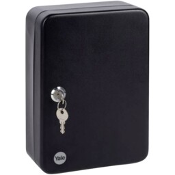 Yale - Key Cabinet 46 Hooks Black Organise Keys Safely