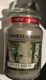 "Yankee Candle Large Jar ""silver Birch"" Very Rare Now Eu Label 2014"