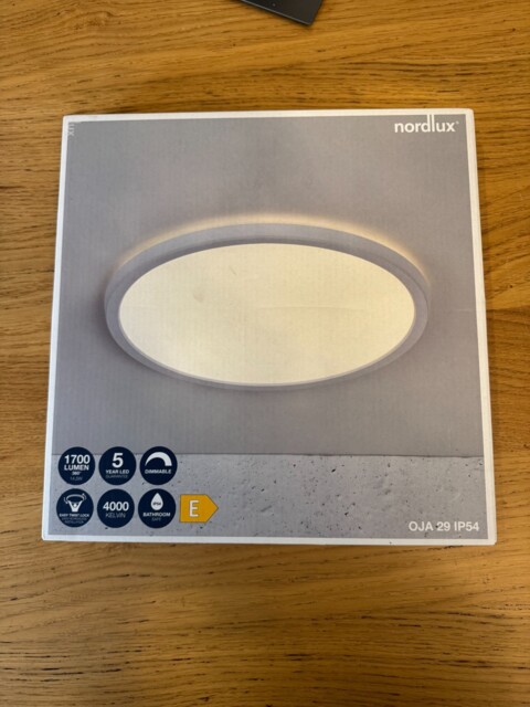 Nordlux Oja 29 Stepless Dim Ceiling Light 18w Led 4000k White Ip54
