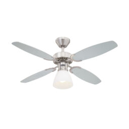 "Ceiling Fan Light 105 Cm 42"" Westinghouse Capitol Brushed Steel With"