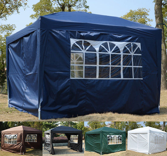 Garden Heavy Duty Pop Up Gazebo Marquee Party Tent Wedding Canopy 4