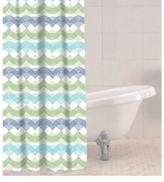 Peva Shower Curtain 180x180cm Waterproof Bathroom Screen 4 Designs