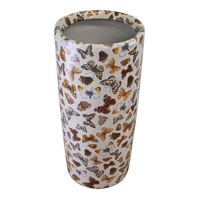 Ceramic Umbrella Stand Brolly Walking Stick Holder Or Vase Butterfly