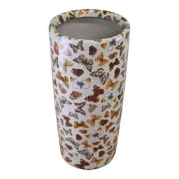 Ceramic Umbrella Stand Brolly Walking Stick Holder Or Vase Butterfly