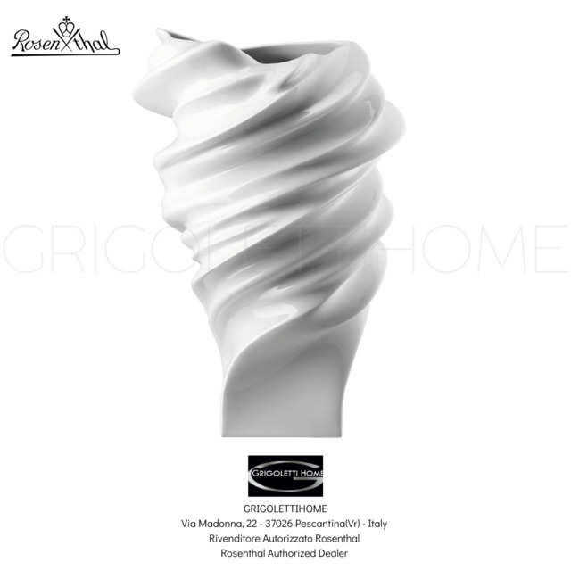 Rosenthal - Vase Squall 32 Cm Glossy White Color - Retailer