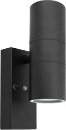 Outdoor Wall Light Dusk Till Dawn Sensor Black Finish Stainless Steel