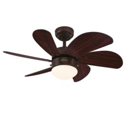 Westinghouse Turbo Swirl Espresso Ceiling Fan Light With Pull Cord 76
