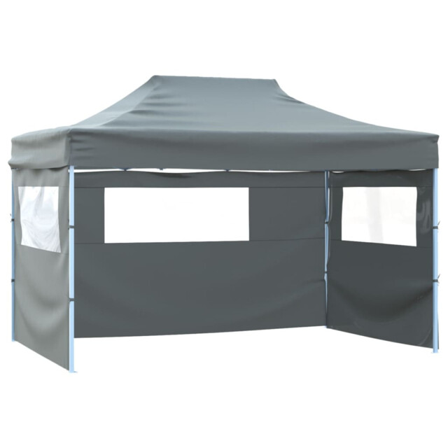 Pop Up Gazebo 431x291x315cm Anthracite 600d Pvc Roof Powder-coated