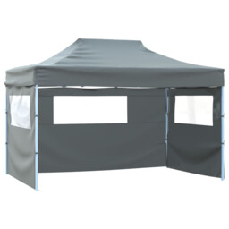 Pop Up Gazebo 431x291x315cm Anthracite 600d Pvc Roof Powder-coated