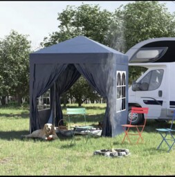 Outsunny ‎uk100110-066b0331 Garden Pop Up Gazebo Awning Canopy - Blue