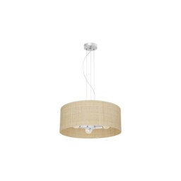 Marshall White/ Rattan Pendant Light 3xe27 Mlp7490