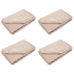 Anti-slip Faux Rabbit Fur Blanket Polyester Plush Winter Warm Indoor