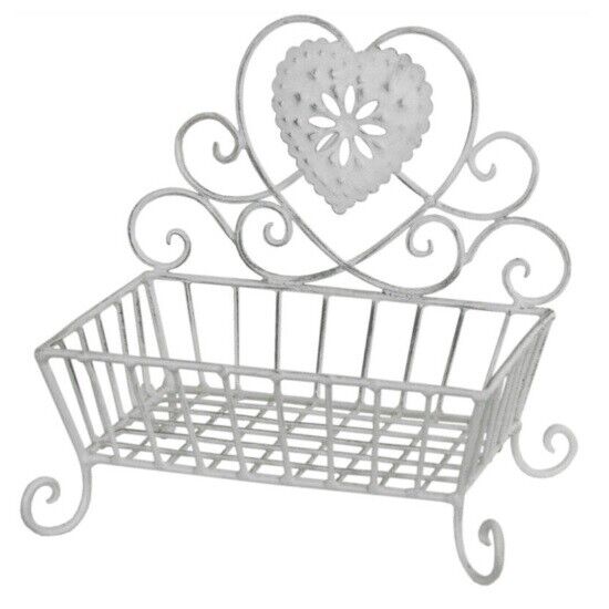 Soap Stand Lattice Heart With Leg White By Originals