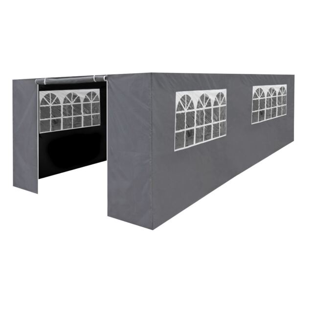 Dellonda Side Walls/doors/windows For Gazebo/marquee Fits 3 X 6m