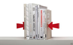 Arrow Magnetic Bookends 2 Pack Office Home Books Red Gift Uk Seller