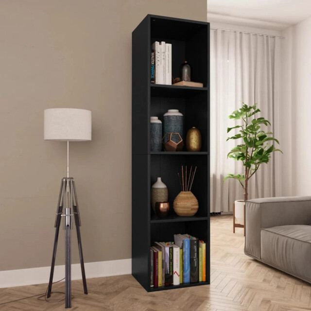 Modern Wooden Tall Open Bookcase Book Storage Cabinet Wood Tv Cabinet