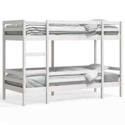 Bunk Bed White 80x200 Cm Solid Wood Pine Vidaxl