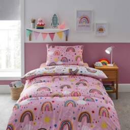 Healthy Growth Single Coverless Duvet - Rainbow Coverless Quilt