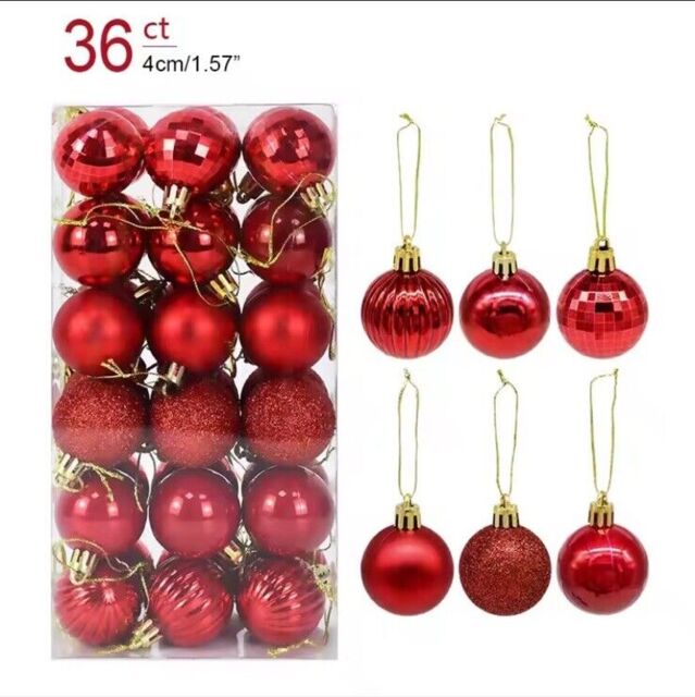 1box Christmas Balls Tree Ornament Balls
