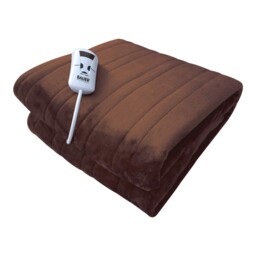 Bauer Professional Electric Heated Throw Blanket, Soft Fleece Double,