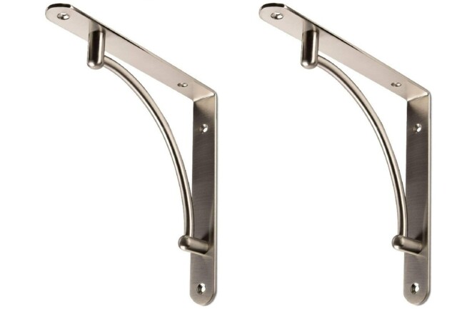 Pair Shelf Support Bracket Wb-25 Heavy Duty High Load Wall Fixing
