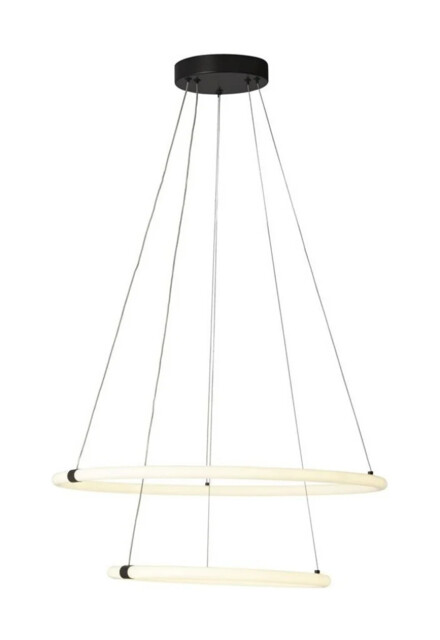 Ceiling Light White Revolve Led 2 Opal Searchlight 40176-2bk