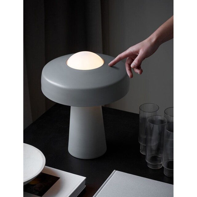 Nordlux Table Lamp Time Mushroom Modern Gray Max. 40w E27 With Touch