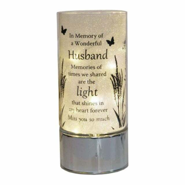 Widdop & Co. Thoughts Of You Husband Sentimental Memorial Led Tube