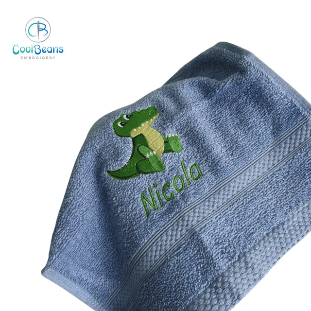 Crocodile Towel - Personalised - Flannel / Hand Towel / Bath Towel