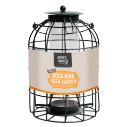 Nature's Market Large Seed Feeder - Wild Birds - With Squirrel Guard