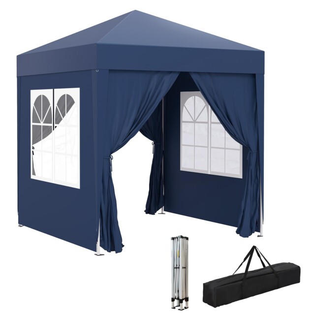 Outsunny 2 X 2 M Garden Pop Up Gazebo, Wedding Party Tent 2 X 2 M,
