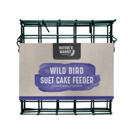Wild Bird Suet Cake Cage Feeder - Hanging Loop - Nature's Market -
