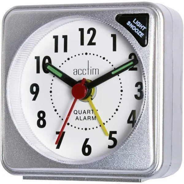 Acctim Tiny Ingot Travel Alarm Clock Crescendo Luminous Hands Light