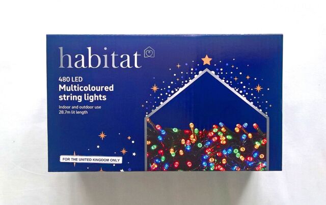 Habitat Multi-effect 480 Led String Light Set (multi-coloured) - &