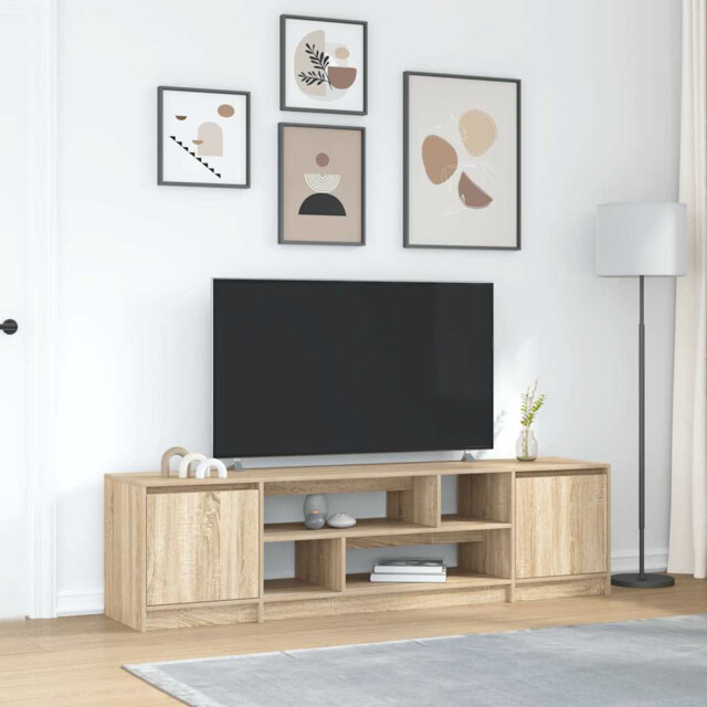 Tv Cabinet Sonoma Oak 188.5x41x50 Cm Engineered Wood Vidaxl