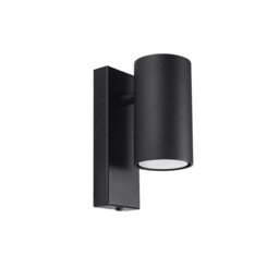 Modern Wall Light Utti Steel Black Gu10 Led Sollux Lighting