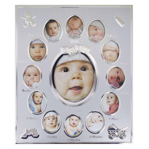 My First Year Kids Photo Frame 13 Picture Keepsake Gift For Room