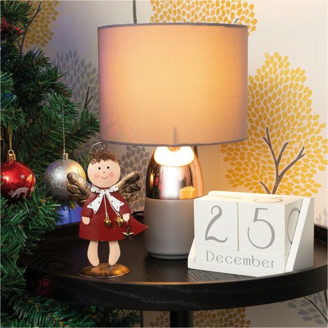 Home Festive Metal Angel Christmas Ornament Decoration -red