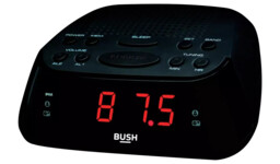 Bush Alarm Clock Radio Am Fm Compact Digital Display Cr07pl Black