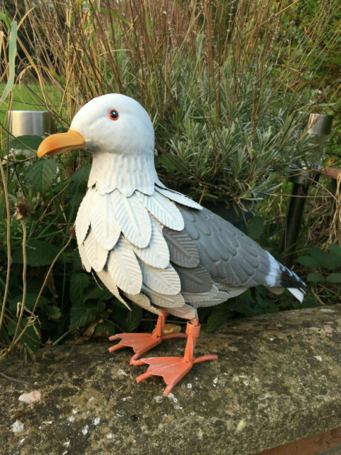 Metal Seagull Ornament Primus - Handmade Lifelike Scale - Bird