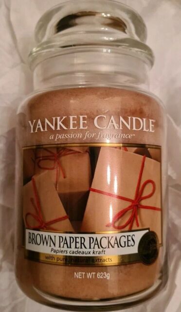 Yankee Candle Brown Paper Packages Very Rare Large Jar My Favourite