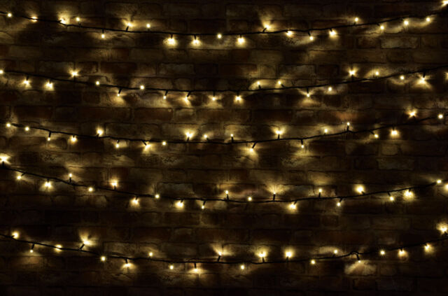 180 Heavy Duty Outdoor Led Warm White String Festoon Lights Linkable